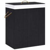 vidaXL Wasmand avec 2 sacs 72 L bambou