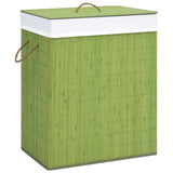 vidaXL Wasmand avec 2 sacs 72 L bambou