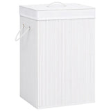 vidaXL Rectangular Laundry Basket Bamboo Natural