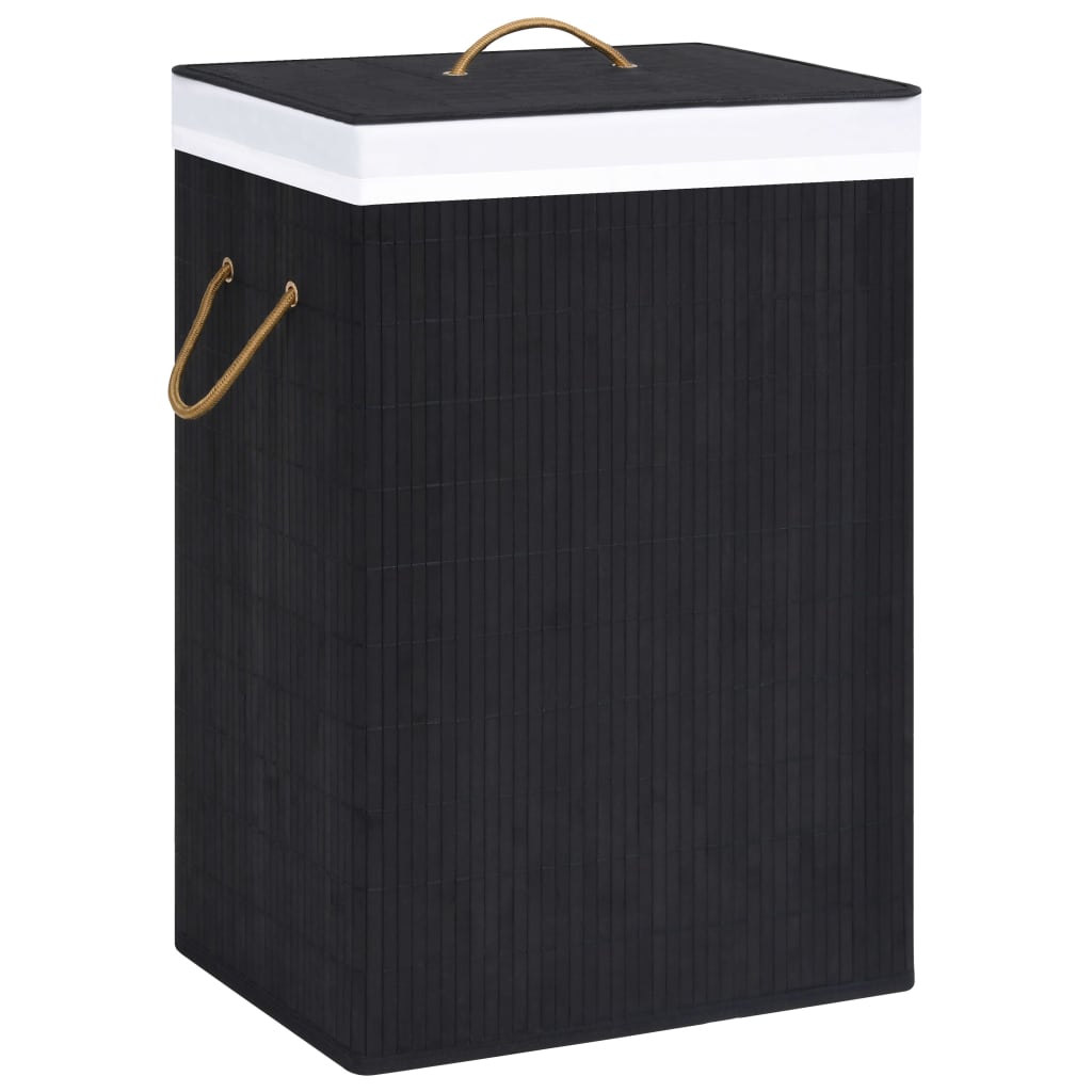 vidaXL Rectangular Laundry Basket Bamboo Natural