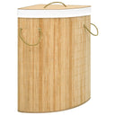 vidaXL Corner Laundry Basket 60 L Bamboo