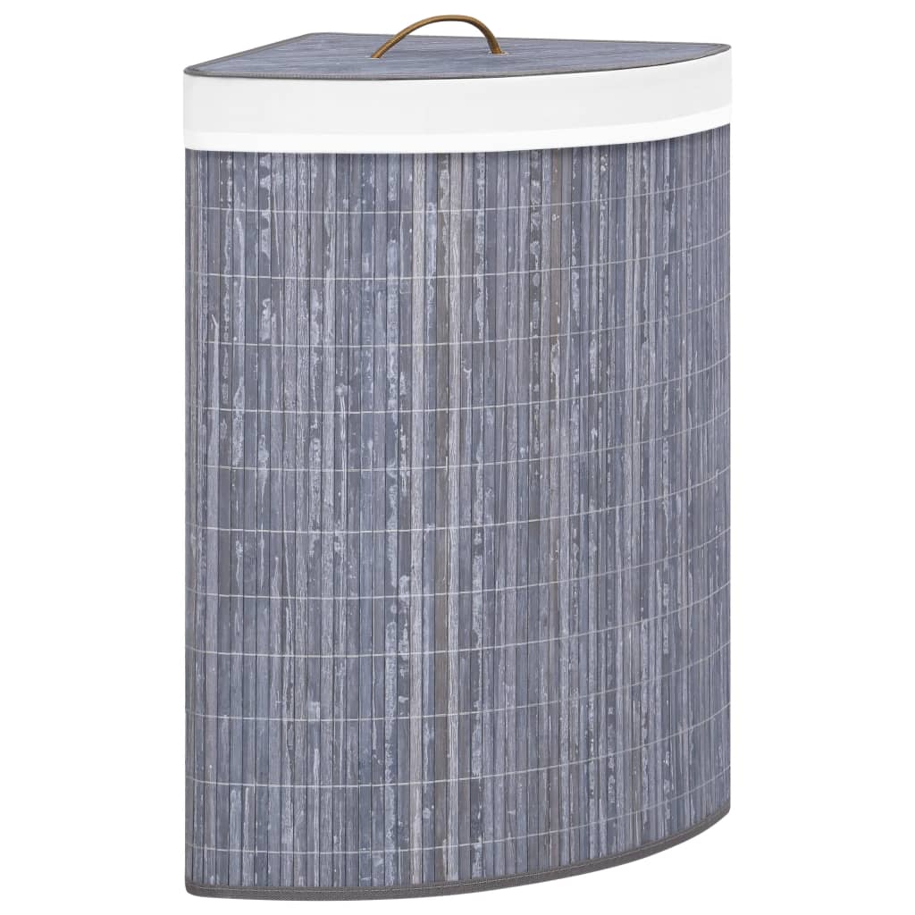 vidaXL Hoekwasmand 60 L bamboe