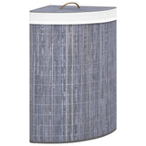 vidaXL Hoekwasmand 60 L bamboe