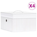 vidaXL Opbergboxen 4 pièces bambou