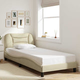 vidaXL Bedframe zonder matras "Hvar" 80x200 cm stof lichtgrijs