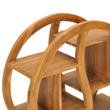 vidaXL Kast met yin yang schap 68x26x83 cm massief teakhout