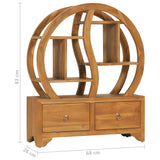 vidaXL Kast met yin yang schap 68x26x83 cm massief teakhout