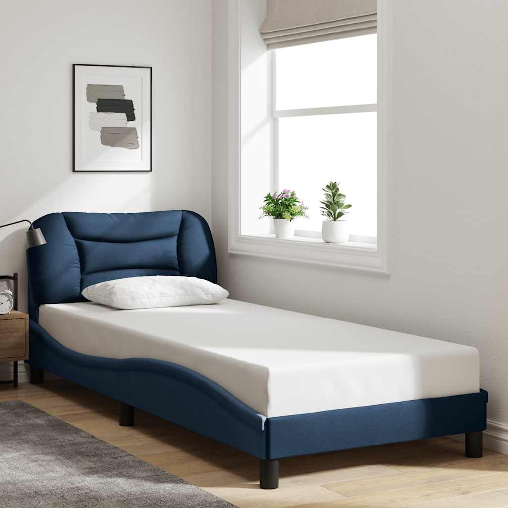vidaXL Bedframe zonder matras "Hvar" 80x200 cm stof lichtgrijs