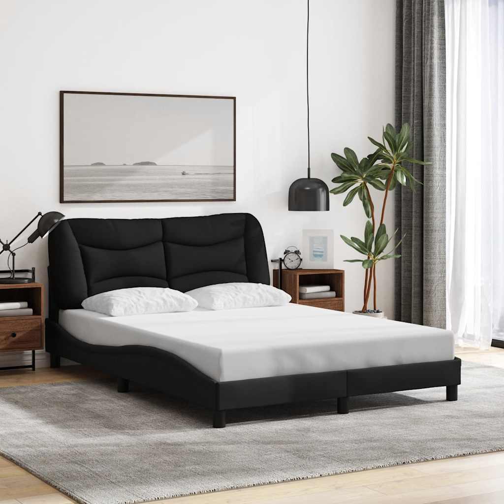 vidaXL Bedframe zonder matras "Hvar" 80x200 cm stof lichtgrijs