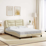 vidaXL Bedframe zonder matras "Hvar" 80x200 cm stof lichtgrijs