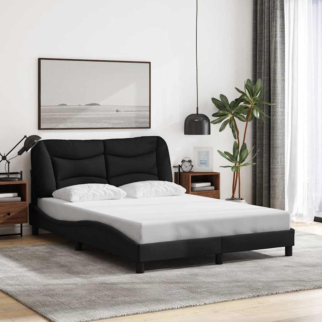 vidaXL Bedframe zonder matras "Hvar" 80x200 cm stof lichtgrijs