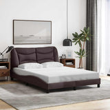 vidaXL Bedframe zonder matras "Hvar" 80x200 cm stof lichtgrijs
