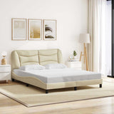 vidaXL Bedframe zonder matras "Hvar" 80x200 cm stof lichtgrijs