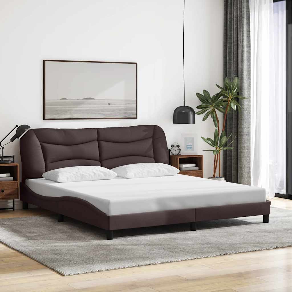 vidaXL Bedframe zonder matras "Hvar" 80x200 cm stof lichtgrijs