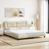vidaXL Bedframe zonder matras "Hvar" 80x200 cm stof lichtgrijs