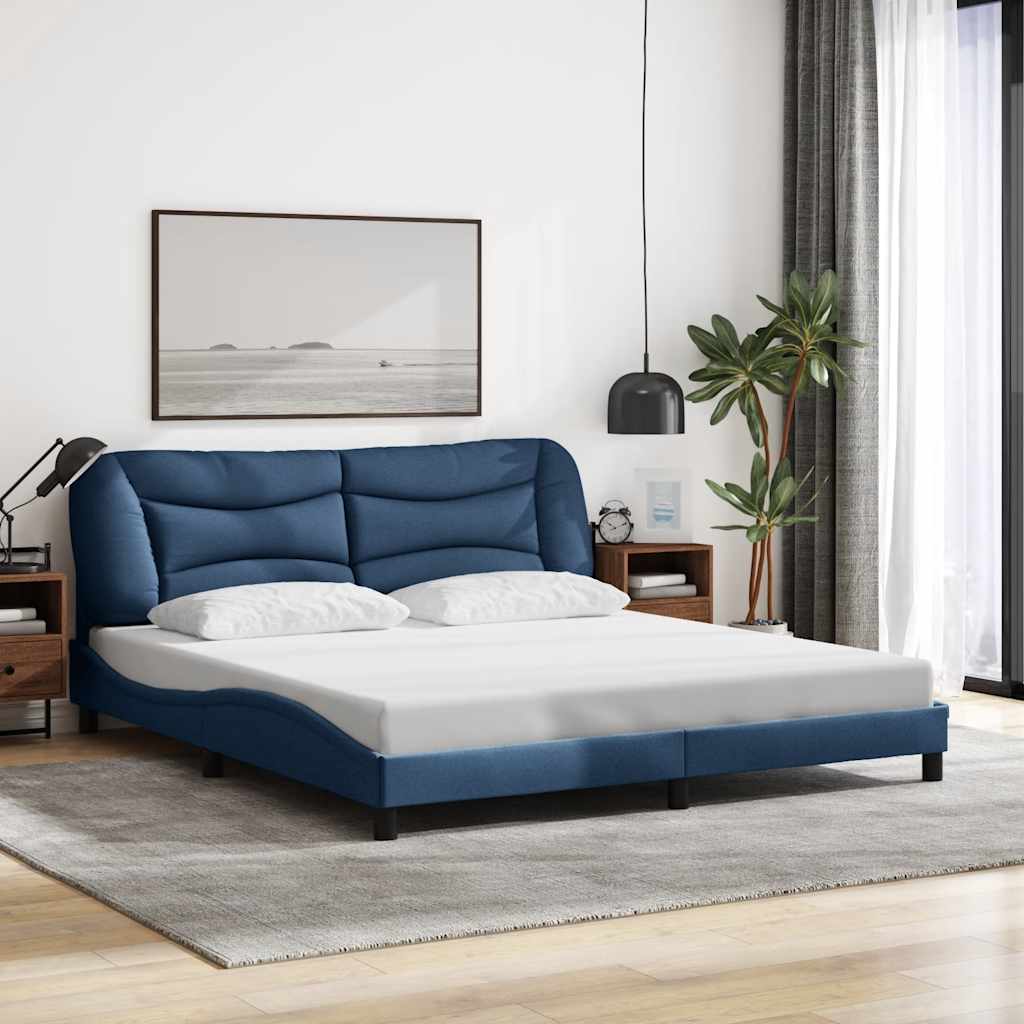 vidaXL Bedframe zonder matras "Hvar" 80x200 cm stof lichtgrijs