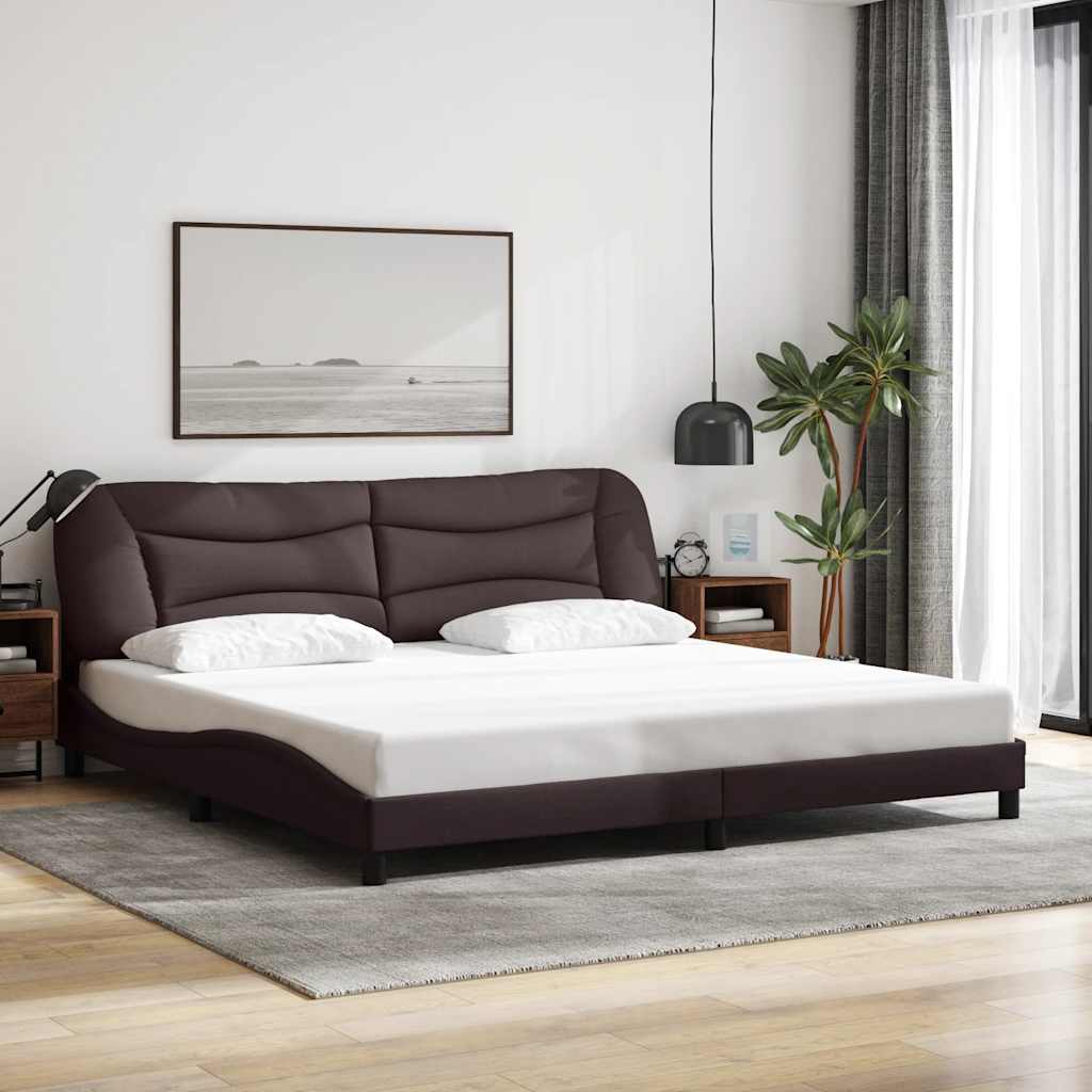 vidaXL Bedframe zonder matras "Hvar" 80x200 cm stof lichtgrijs