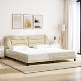 vidaXL Bedframe zonder matras "Hvar" 80x200 cm stof lichtgrijs