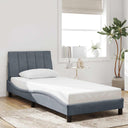 vidaXL Cadre de lit pour matelas "Hanko" 80x200 cm gris clair