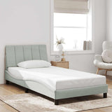 vidaXL Cadre de lit pour matelas "Hanko" 80x200 cm gris clair