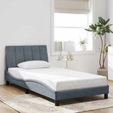 vidaXL Cadre de lit pour matelas "Hanko" 80x200 cm gris clair
