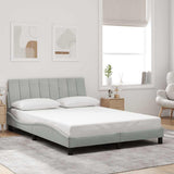 vidaXL Cadre de lit pour matelas "Hanko" 80x200 cm gris clair