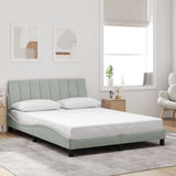 vidaXL Cadre de lit pour matelas "Hanko" 80x200 cm gris clair