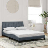 vidaXL Cadre de lit pour matelas "Hanko" 80x200 cm gris clair