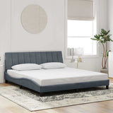 vidaXL Cadre de lit pour matelas "Hanko" 80x200 cm gris clair