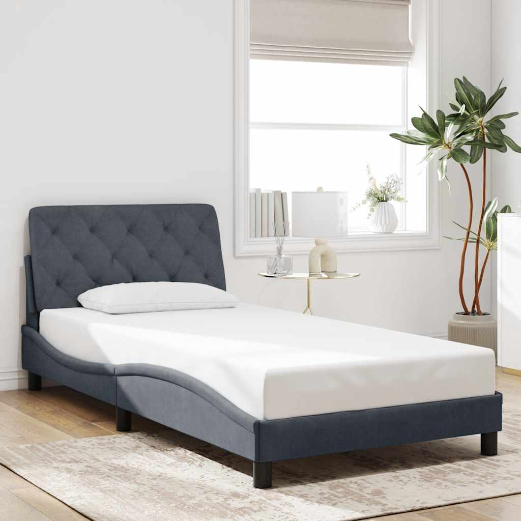 vidaXL Bed Frame without Mattress 80x200 cm Velvet Light Grey