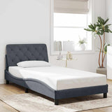vidaXL Bed Frame without Mattress 80x200 cm Velvet Light Grey