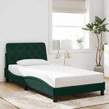 vidaXL Bed Frame without Mattress 80x200 cm Velvet Light Grey