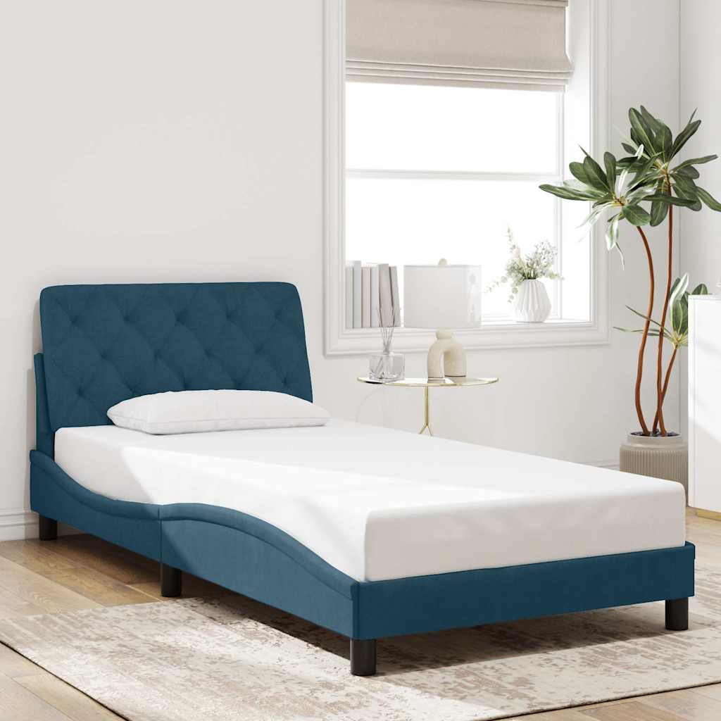 vidaXL Bed Frame without Mattress 80x200 cm Velvet Light Grey