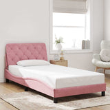 vidaXL Bed Frame without Mattress 80x200 cm Velvet Light Grey