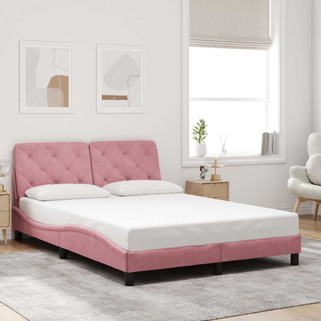 vidaXL Bed Frame without Mattress 80x200 cm Velvet Light Grey