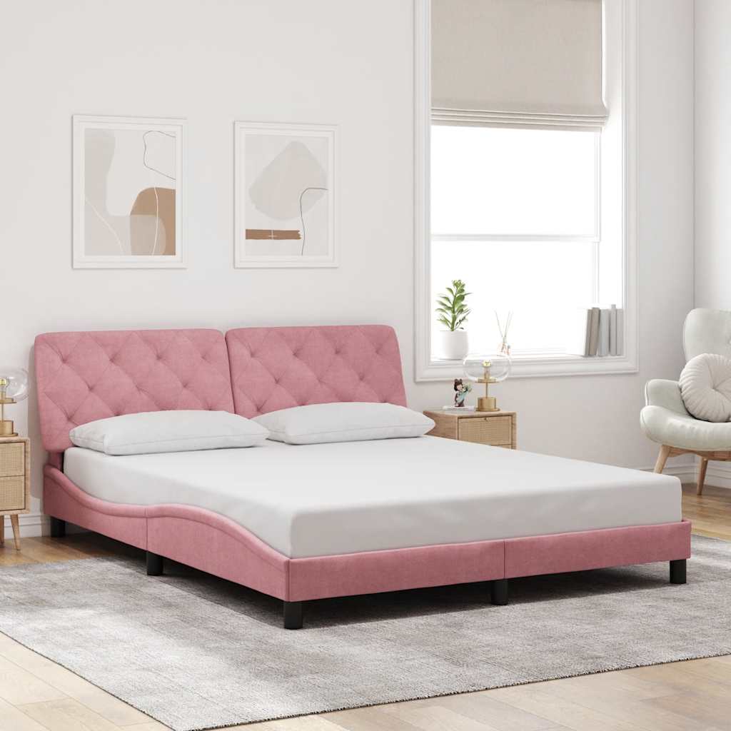vidaXL Bed Frame without Mattress 80x200 cm Velvet Light Grey