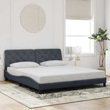 vidaXL Bed Frame without Mattress 80x200 cm Velvet Light Grey