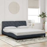 vidaXL Bed Frame without Mattress 80x200 cm Velvet Light Grey