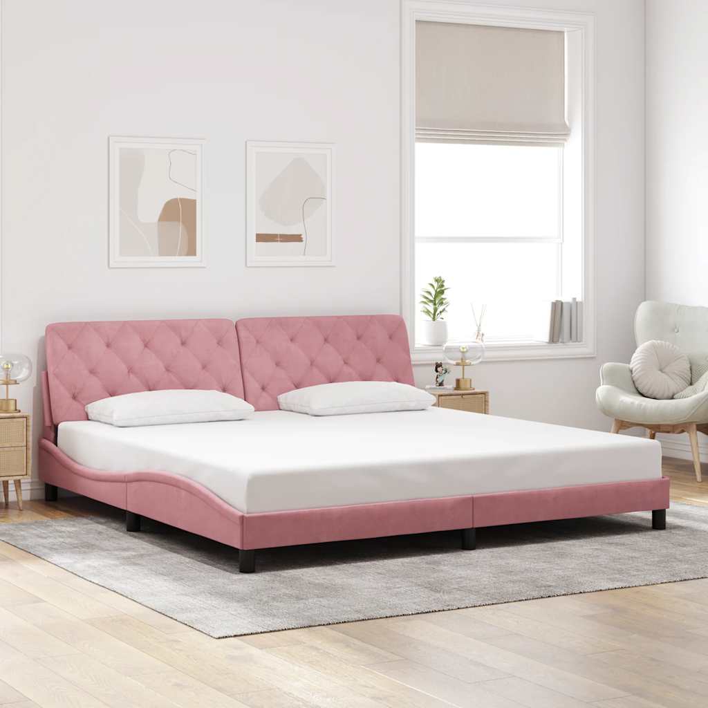 vidaXL Bed Frame without Mattress 80x200 cm Velvet Light Grey