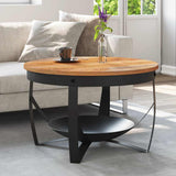 vidaXL Salontafel 60x40 cm massief gerecycled hout