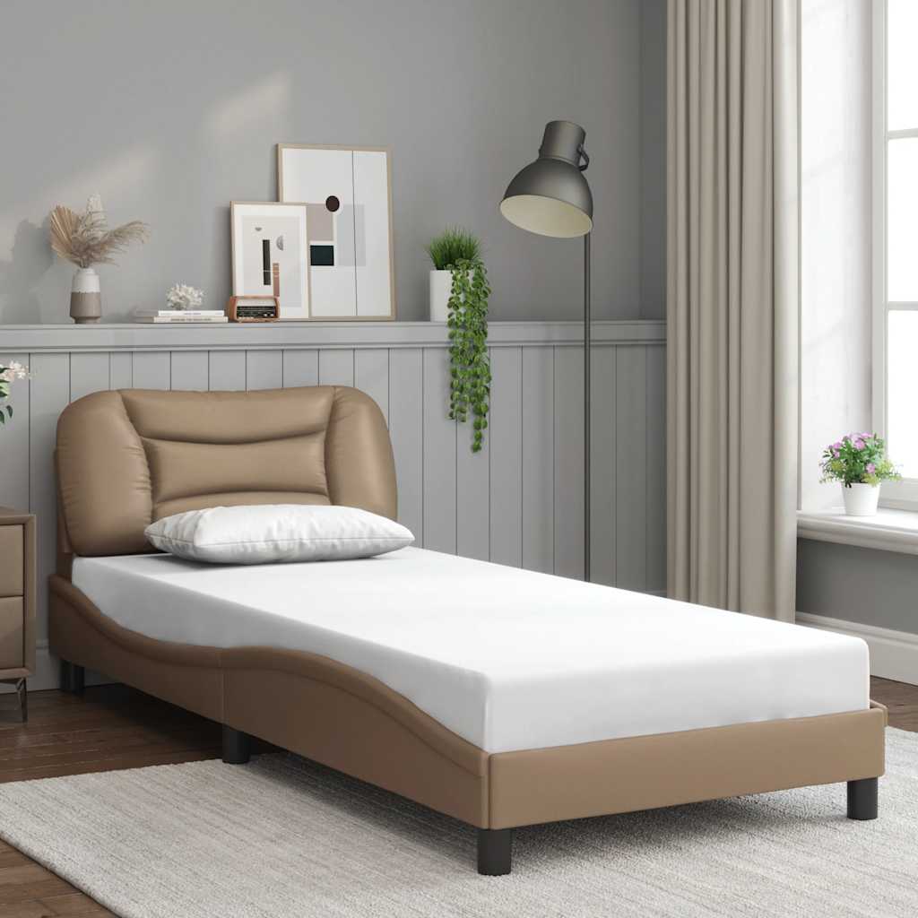 vidaXL Cadre de lit avec matelas "Hvar" noir d'art 80x200 cm
