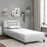vidaXL Cadre de lit avec matelas "Hvar" noir d'art 80x200 cm
