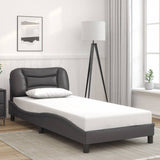 vidaXL Cadre de lit avec matelas "Hvar" noir d'art 80x200 cm
