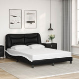 vidaXL Cadre de lit avec matelas "Hvar" noir d'art 80x200 cm