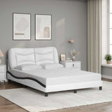 vidaXL Cadre de lit avec matelas "Hvar" noir d'art 80x200 cm