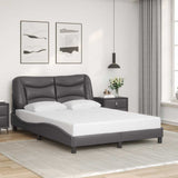 vidaXL Cadre de lit avec matelas "Hvar" noir d'art 80x200 cm