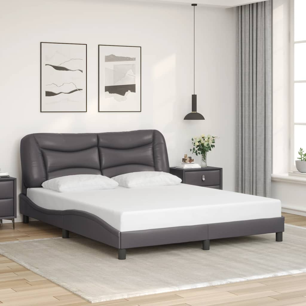 vidaXL Cadre de lit avec matelas "Hvar" noir d'art 80x200 cm