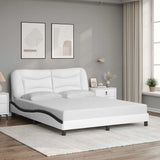 vidaXL Cadre de lit avec matelas "Hvar" noir d'art 80x200 cm