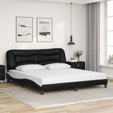 vidaXL Cadre de lit avec matelas "Hvar" noir d'art 80x200 cm