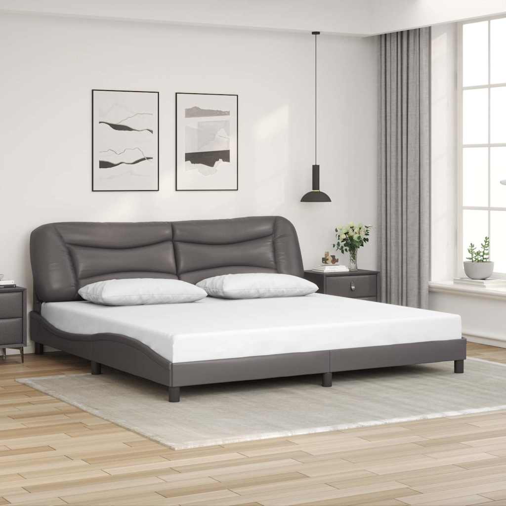 vidaXL Cadre de lit avec matelas "Hvar" noir d'art 80x200 cm